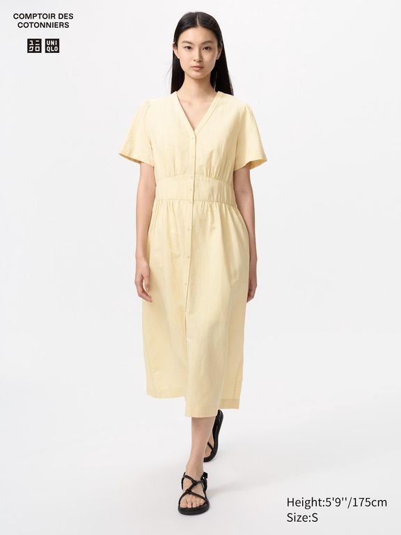 Sélection de vêtements femme Uniqlo à prix réduit – Ex. T-shirt AIRism à 9,90 €, robe en lin à 29,90 € — Uniqlo