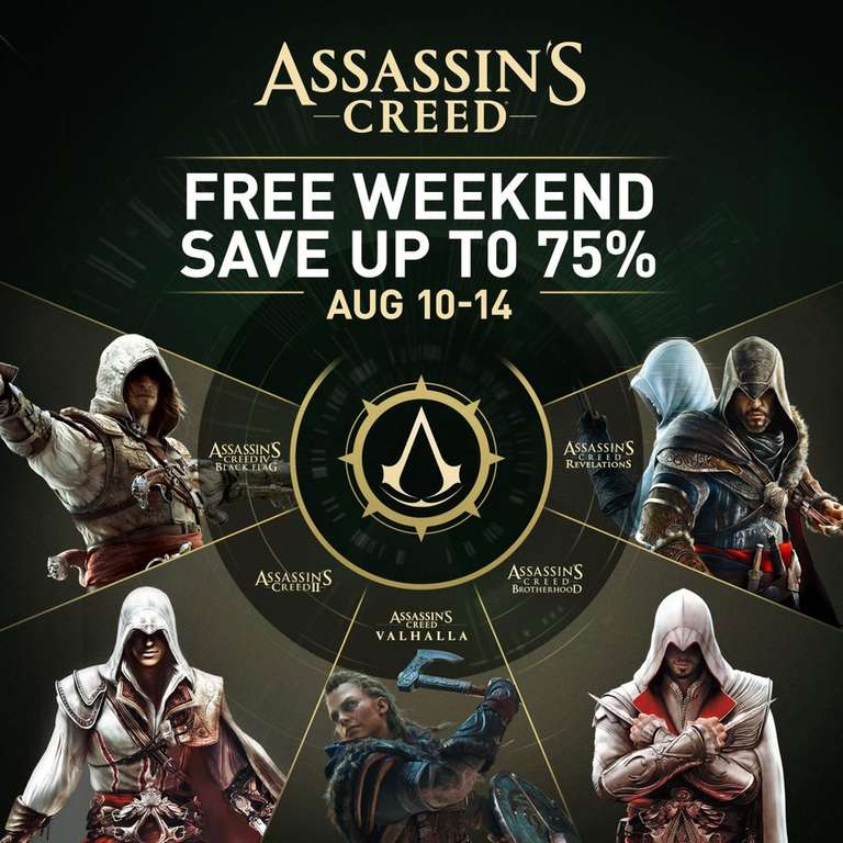 5 jeux Assassin's Creed jouables gratuitement jusqu'au 14 août sur PC, Xbox et PS4/PS5 (Dématérialisés)
