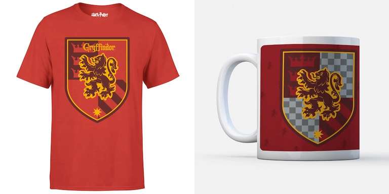 Lot : 1 T-shirt Harry Potter (Tailles du S au XXL) + 1 Mug officiel à choisir parmi une sélection