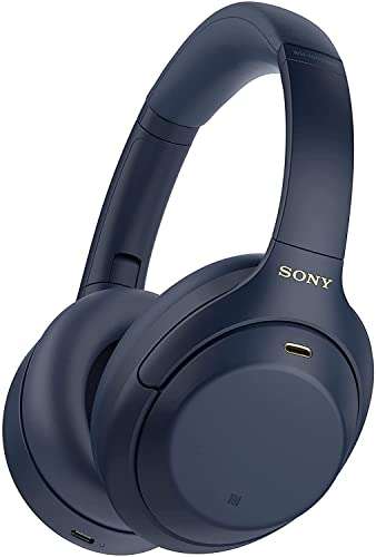 Casque audio sans-fil à réduction de bruit Bluetooth Sony WH-1000XM4 - bleu