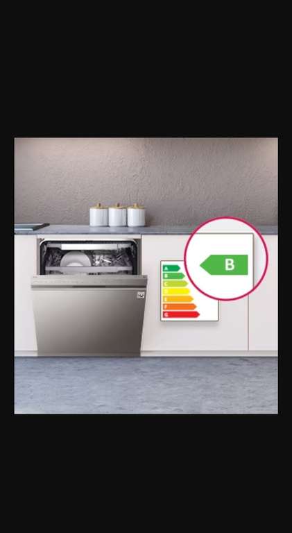[Client Macif] Lave-vaisselle pose libre LG DF365FMS grade énergétique B