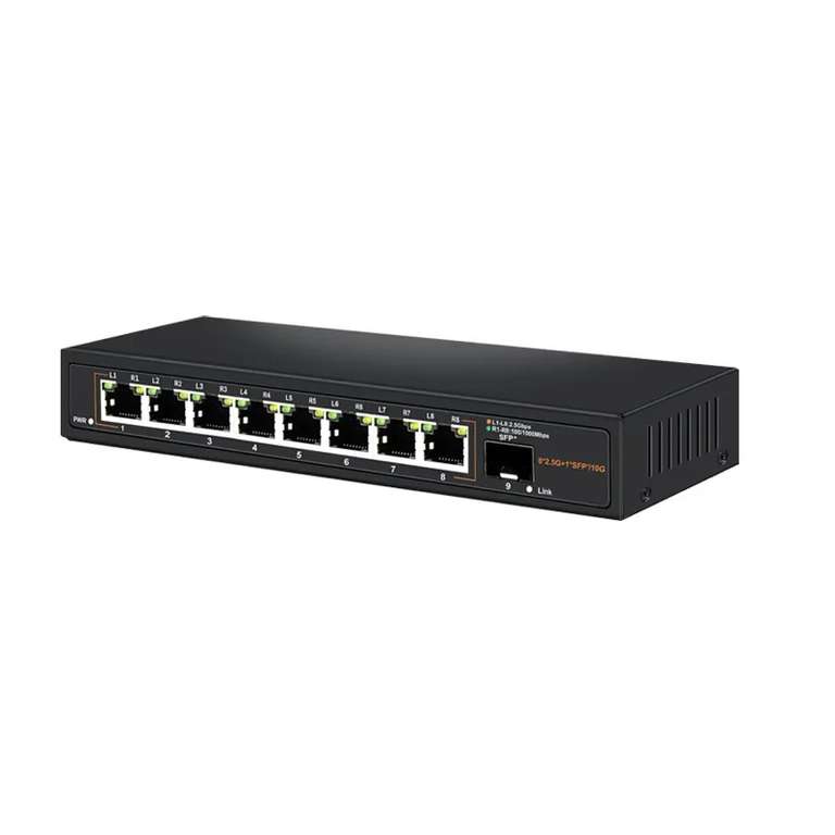 Switch 8 ports 2.5Gbps et emplacement SFP+