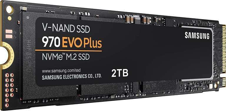 [CDAV] SSD interne M.2 NVMe Samsung 970 EVO Plus (MZ-V7S2T0BW) - 2 TB, TLC 3D, Cache DRAM, Jusqu'à 3500-3300 Mo/s