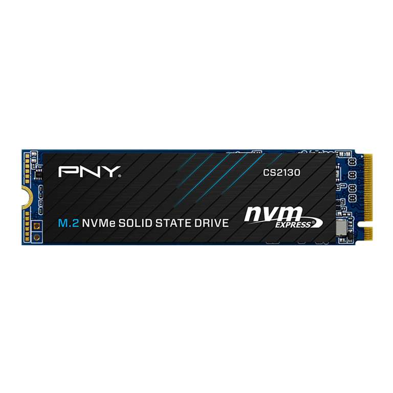 SSD interne M.2 NVMe PNY CS2130 - 1 To, QLC 3D (Jusqu'à 3500-1800 Mo/s en Lecture-Écriture)