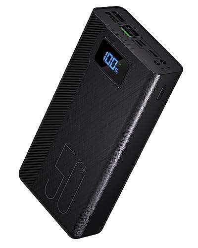 Batterie Externe 50 000 mAh : Chargeur Portable de Grande capacité PD 22.5  W QC 4.0 USB-C Chargeur Rapide avec 4 Sorties et 3 entrées, Batteries  externes de téléphone Portable pour iPhone, Samsung, : : High-Tech