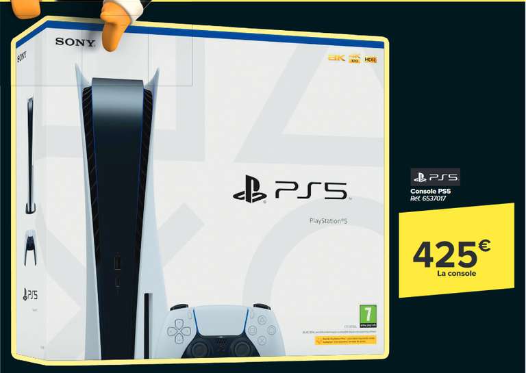 Console Sony PS5 standard (+ 80€ en bons d'achat belge) - Frontaliers Belgique