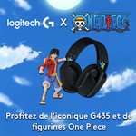 Micro-casque sans fil Logitech G435 Lightspeed - Bluetooth pour PC, PS4, PS5, Mobile, Nintendo Switch + Figurine One Piece
