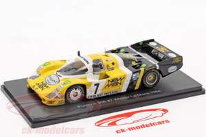Sélection de Voitures Miniature des 24h du Mans en Promotion - Ex: Porsche 956B 7 gagnant 24h LeMans 1984 Pescarolo, Ludwig 1:43 Spark