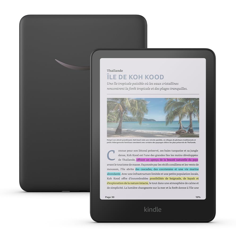[Prime] Liseuse Amazon Kindle Colorsoft (Nouvelle génération) avec écran couleur et éclairage chaud réglable - 16 Go