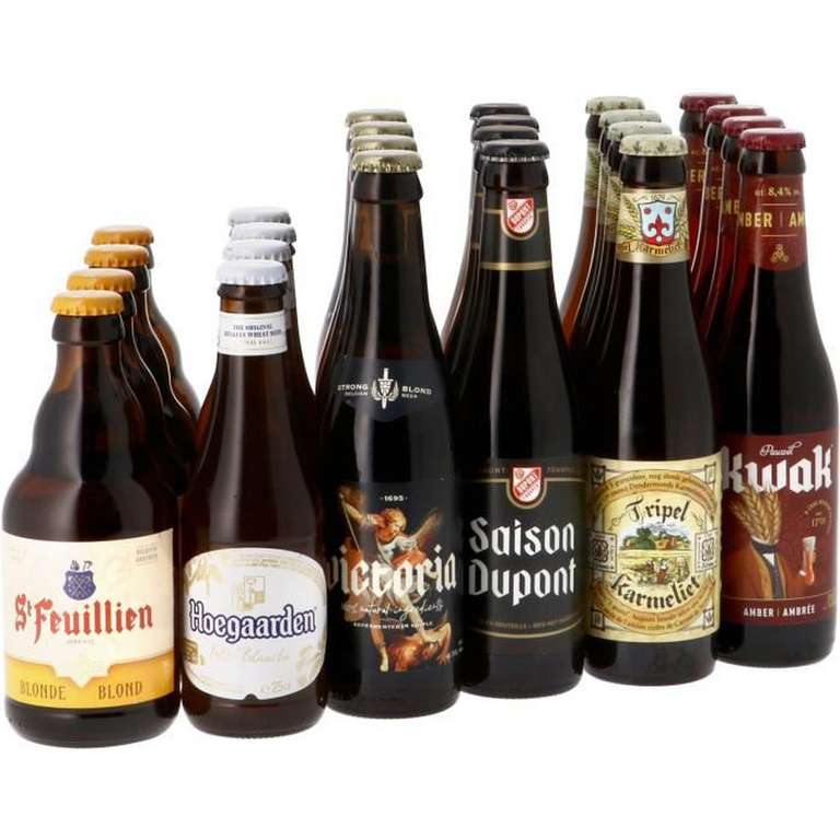 Méga Pack de Bières Belges - 24 bouteilles (Vendeur tiers - Saveur Bière)