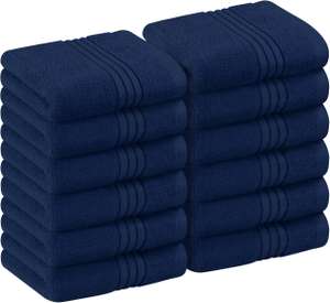 [Prime] Lot de 12 serviettes Utopia Towels 30 x 30 CM Bleu Marine 100% Coton peigné (via coupon - vendeur tiers)
