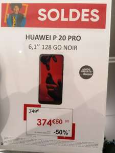 Sélection de smartphones en promotion - Ex: Smartphone 6.1" Huawei P20 Pro - 128Go - Paris Montparnasse (75)