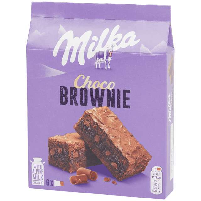 Choco brownies Milka - 6 pièces, 150g
