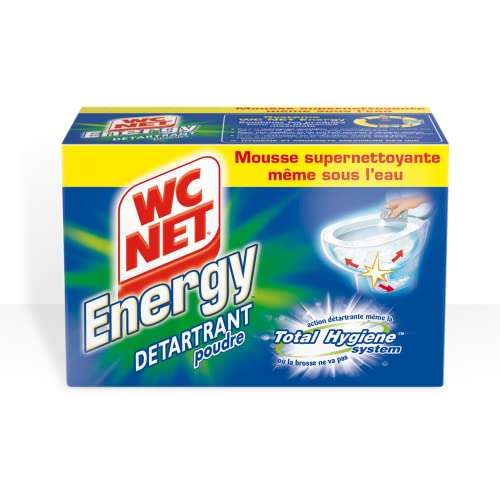 WC net Energy Poudre Détartrante Total Hygiene System - 6 x 60 g