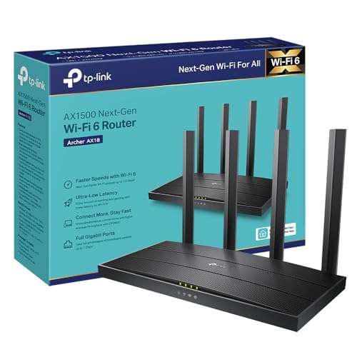 Routeur WiFi 6 TP-Link Routeur WiFi AX 1500 (Archer AX18) –