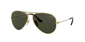 Lunettes de Soleil Ray-Ban Aviator RB3025 Poli Or - Verres Classic G-15 (Taille XL 58-14)