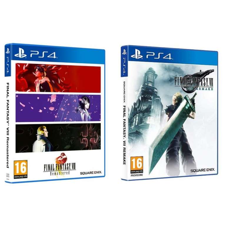 Final Fantasy VIII Remastered sur PS4 (Final Fantasy VII Remake sur PS4 à 12€) - via retrait magasin
