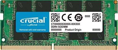 Barette mémoire RAM Crucial Dual Rank 2xR8 CT16G4SFD832A - 16 Go DDR4, 3200 MHz, SODIMM-DDR4