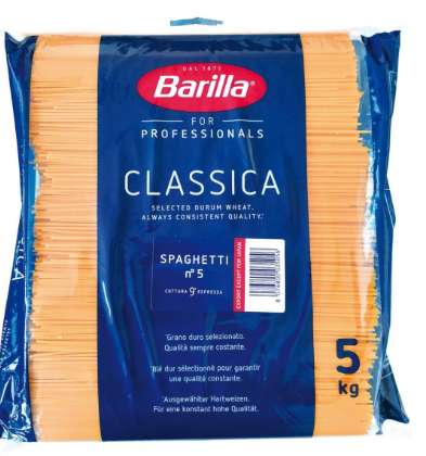 Paquet de 5kg de pâtes Barilla - Différentes variétés (via 2,55€ sur carte fidélité) - Sélection de magasins