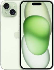 Smartphone 6.1" Apple iPhone 15 128Go Vert ou Rose (via 150€ de bonus reprise au panier)
