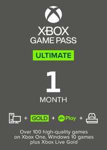 Abonnement Xbox Game Pass Ultimate - 1 mois, Europe, non stackable (Dématérialisé)