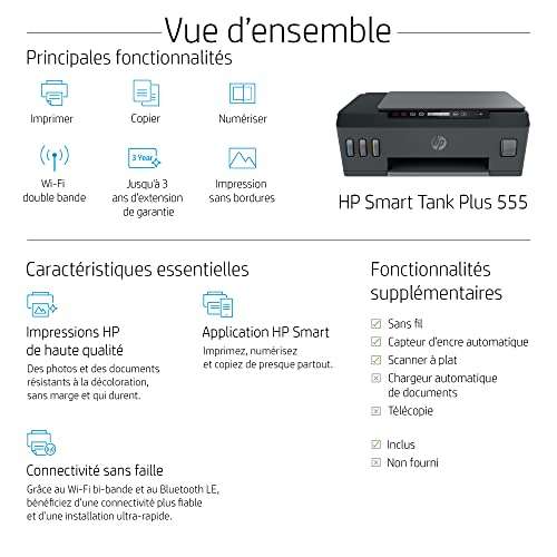 Imprimante HP smart tank plus 555 - Medium