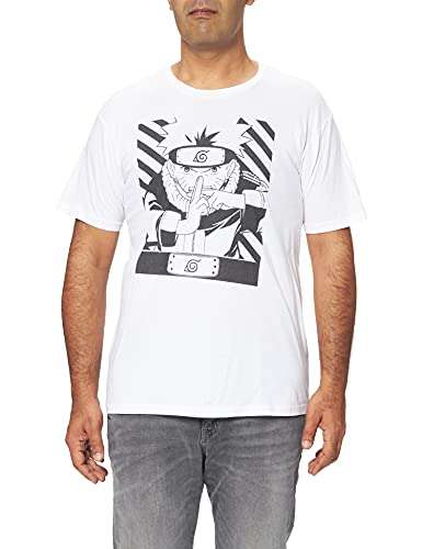 T- Shirt Homme Naruto - Blanc, Plusieurs tailles à partir de 7.93€