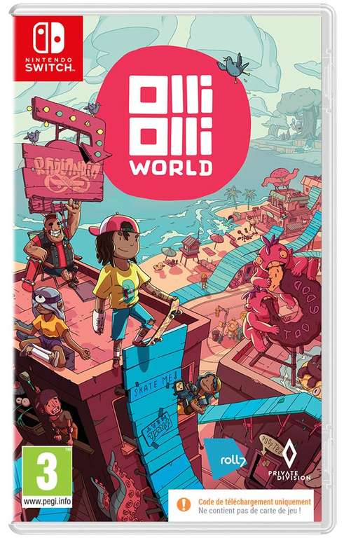 OlliOlli World sur Nintendo Switch (code de téléchargement dans la boîte)