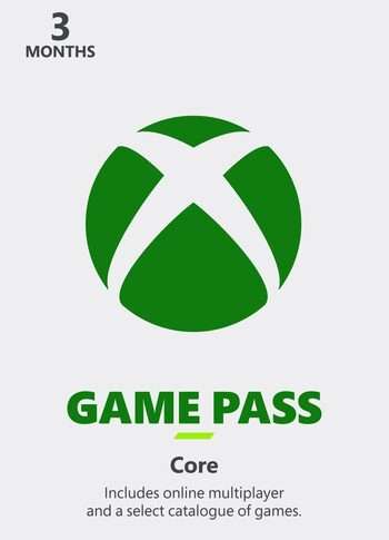 Abonnement de 3 mois au Xbox Game Pass Core ou prolongement de 50 jours pour les abonnés Ultimate (Dématérialisé)