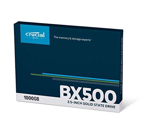 SSD interne 2.5" Crucial BX500 - 1 To, TLC 3D NAND (CT1000BX500SSD1)