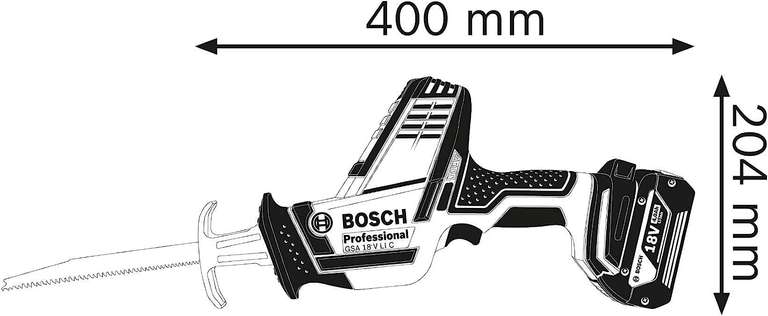 Scie Sabre sans-fil Bosch Professional GSA 18 V-Li C avec L-Boxx - Machine nue (via coupon)
