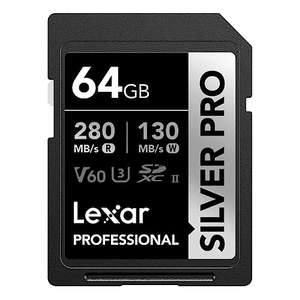 Carte mémoire SDXC Lexar Silver Pro LSDSIPR064G-BNNAA - 64Go