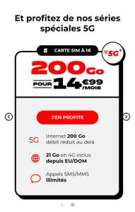 Forfait NRJ Mobile Woot 5G 200 Go - sans engagement, Appels illimités, SMS/MMS illimités