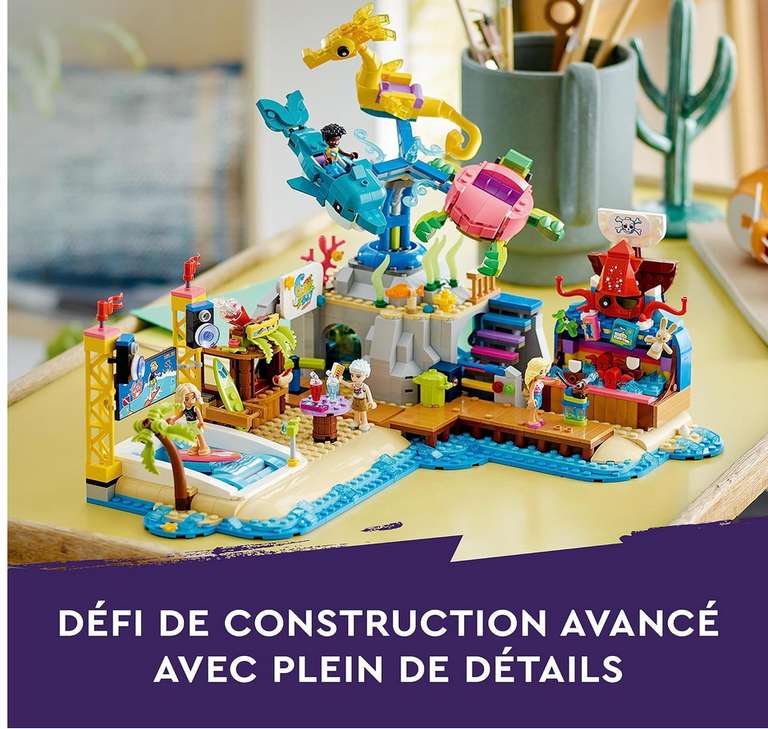 Jeu de construction Lego Friends Le Parc d’Attractions à la Plage - 41737 (Via 20€ sur carte fidélité)