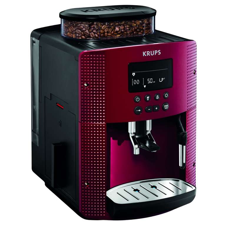 Machine à café à grains Krups EA815570 - 1,7 L Rouge/Noir –