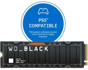 SSD Interne M.2 NVMe 4.0 WD_Black SN850 - 1 To, avec dissipateur (compatible PS5)