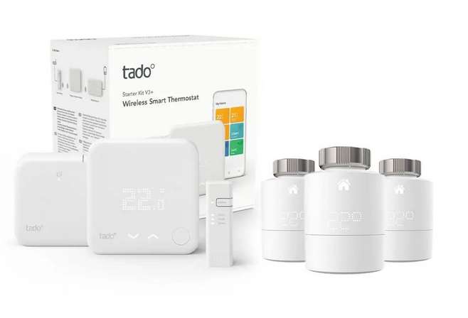 Tado Kit de démarrage V3+ avec 3 têtes thermostatique.