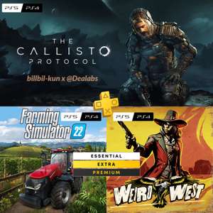 [PS+ Essential et +] Jeux de Octobre 2023 : The Callisto Protocol + Farming Simulator 22 + Weird West (Dématérialisés)