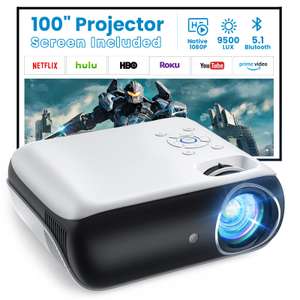 Vidéoprojecteur Topvision - Bluetooth 5.1, 1080p natif, 9500L