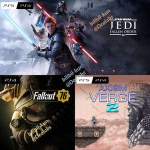 [PS+ Essential et +] Jeux de Janvier 2023 : Star Wars Jedi Fallen Order, Fallout 76 et Axiom Verge 2 sur PS5/PS4 (dématérialisés)