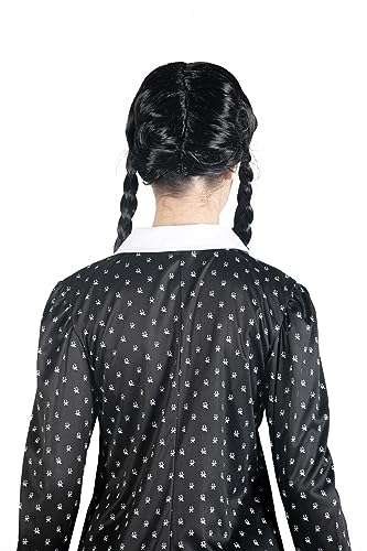 Costume Robe et perruque Ciao Mercredi Addams Wednesday - taille XS, licence officielle