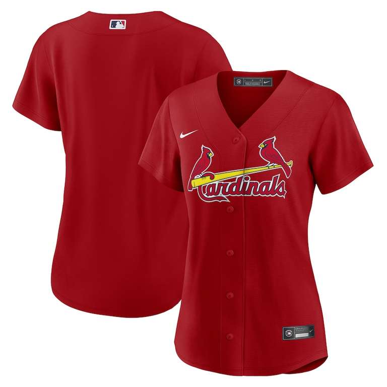 Chemise de baseball St Louis Cardinals Femme - Tailles S à XXL –