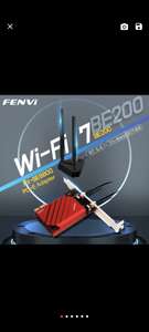 Carte WiFi 7 Pcie Fenvi-Adaptateur wifi sans fil Intel BE200 Pcie 8774Mbps, Bluetooth 5.4, LeicBand 2.4G/5G/6GHz