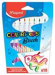 Etui de 10 feutres assortis de coloriage Maped Pinceaux Brush Color'Peps