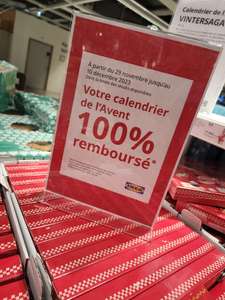 Calendrier de l'avent IKEA 100% remboursé en Bon d'achat de 11,95€ - Thiais (94)