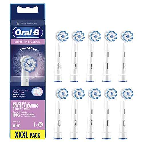 Pack de 10 Brossettes de Rechange Oral-B Sensitive Clean
