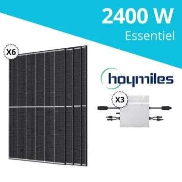 Kit solaire 6 panneaux panneaux autoconsommation + 3 micro onduleurs Hoymiles HM800 essentiel (chocdiscount.com)