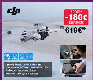[Carte Membre Costco] Drone Mavic DJI MINI 3 PRO avec télécommande RC et Écran - Villebon-sur-Yvette (91) - Pontault-Combault (77)