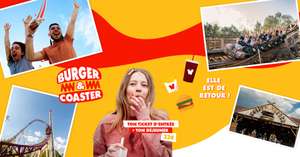 Offre Burger & Coaster : Entrée + Repas 32€ - Exclu Web