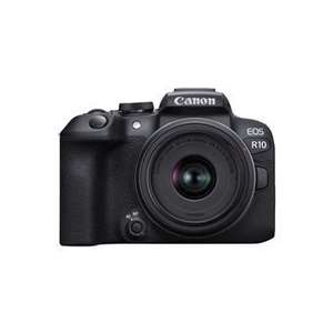 Appareil photo hybride Canon EOS R10 + RF-S 18-45mm f/4.5-6.3 IS STM +Objectif Hybride Canon RF 50mm f/1.8 STM ( 25€ ODR)